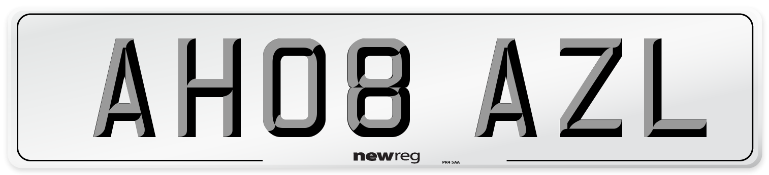 AH08 AZL Number Plate from New Reg